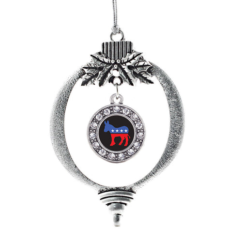 Democrat Circle Charm Christmas / Holiday Ornament