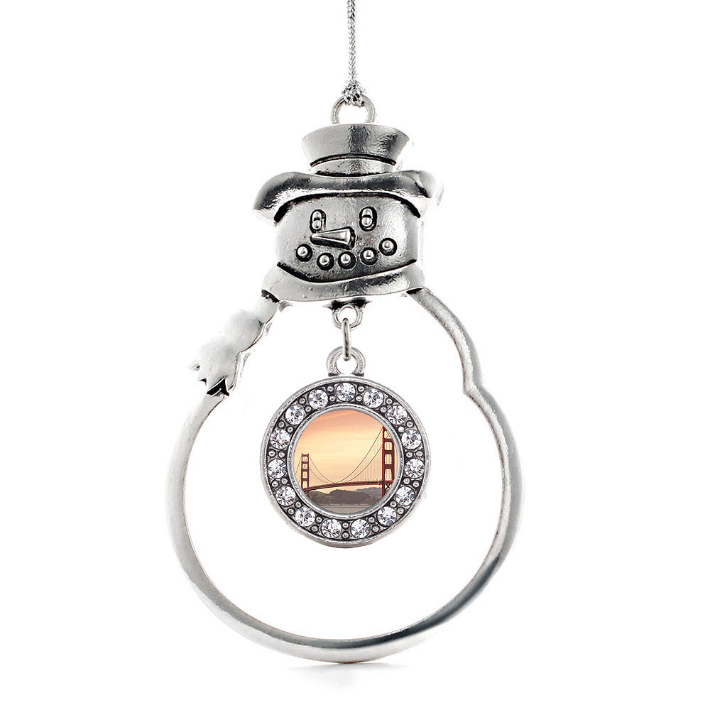 Baker Beach Circle Charm Christmas / Holiday Ornament