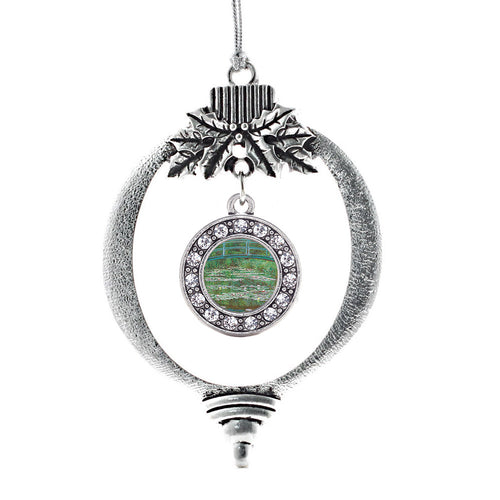 Monet Lily Pond Circle Charm Christmas / Holiday Ornament