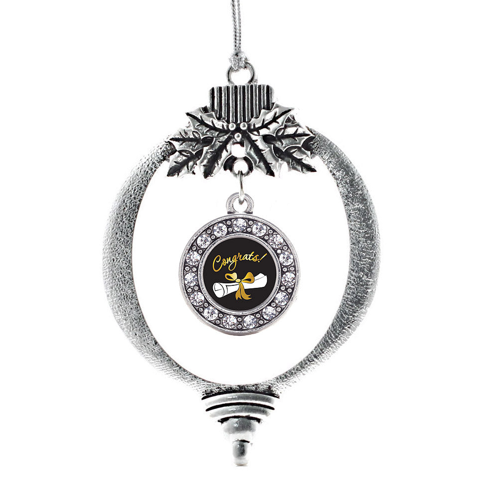 Diploma Circle Charm Christmas / Holiday Ornament