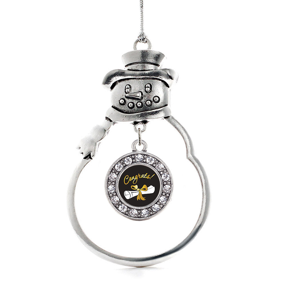 Diploma Circle Charm Christmas / Holiday Ornament