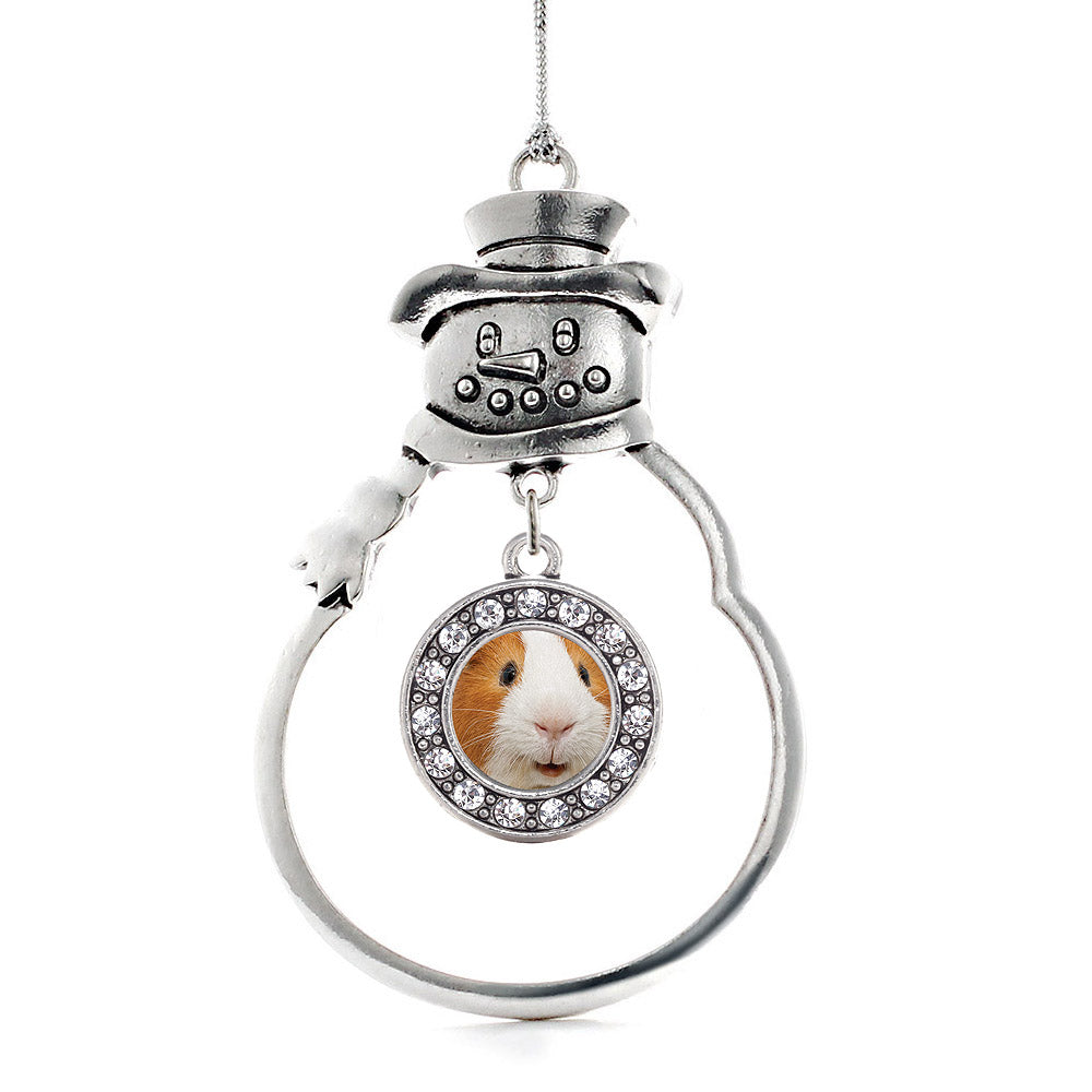 I Love Guinea Pigs Circle Charm Christmas / Holiday Ornament
