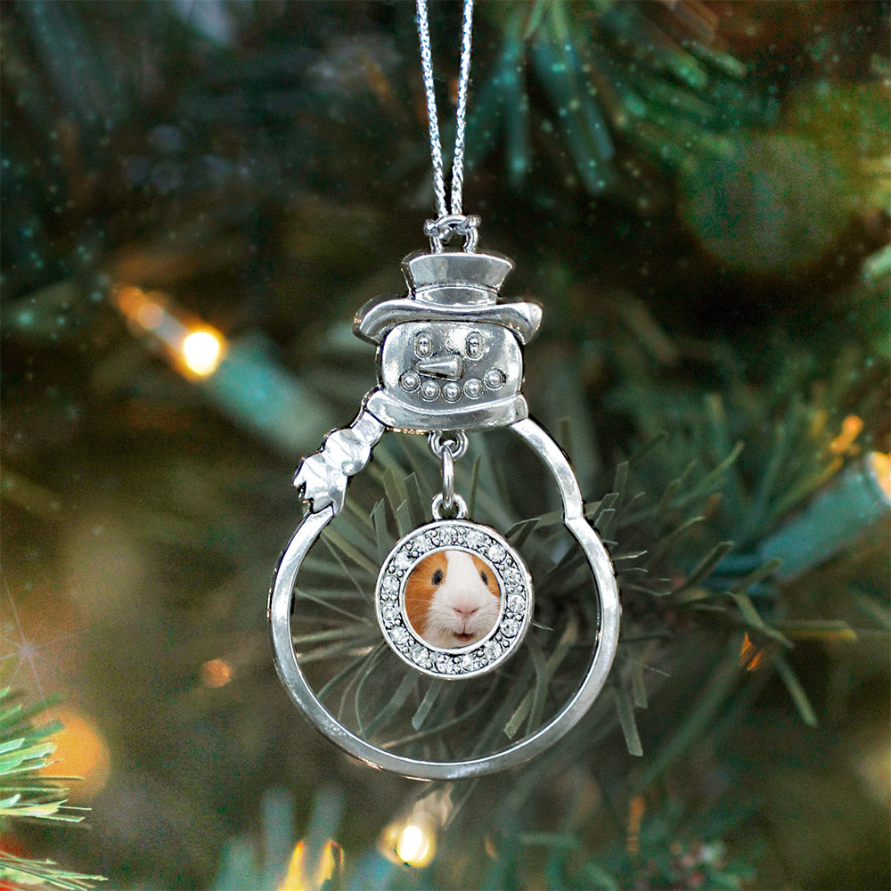 I Love Guinea Pigs Circle Charm Christmas / Holiday Ornament