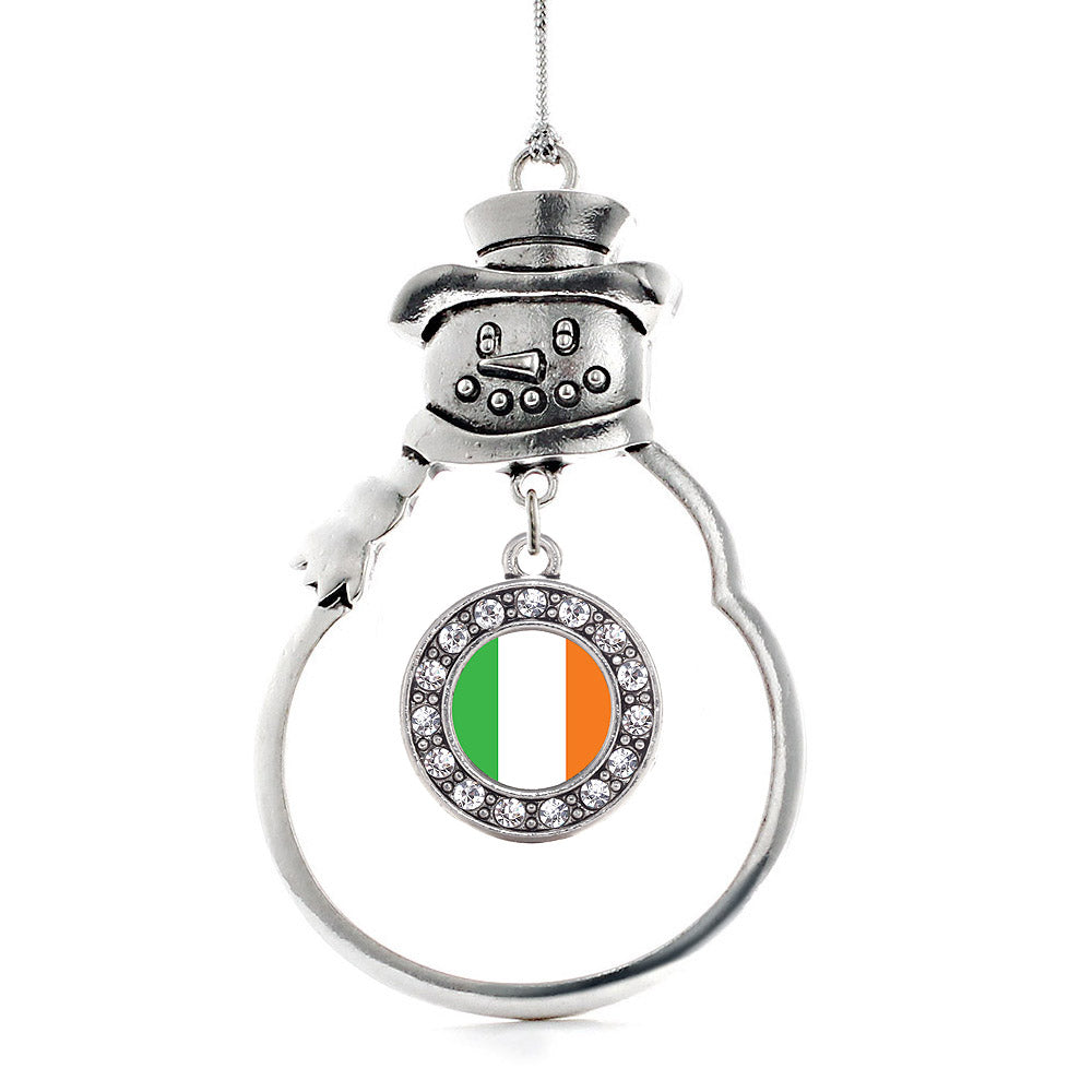 Ireland Flag Circle Charm Christmas / Holiday Ornament