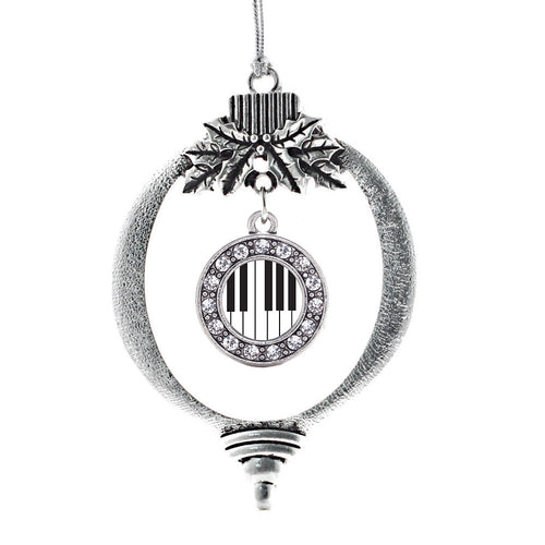 Piano Keys Circle Charm Christmas / Holiday Ornament