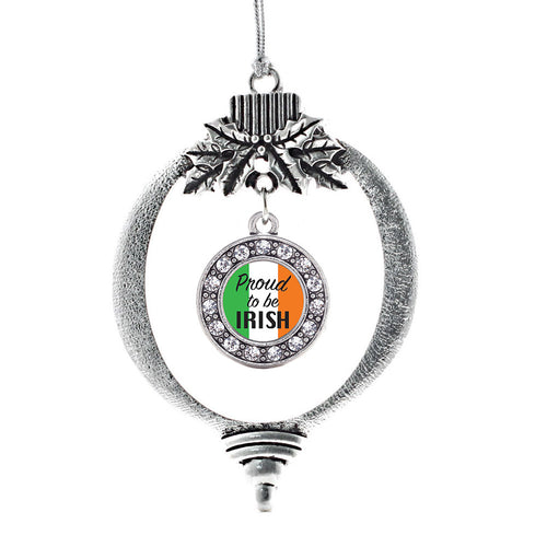 Proud to be Irish Circle Charm Christmas / Holiday Ornament