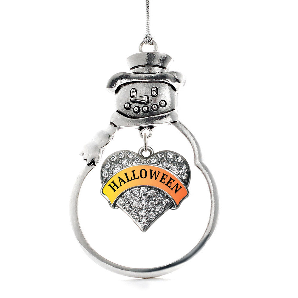 Halloween Pave Heart Charm Christmas / Holiday Ornament