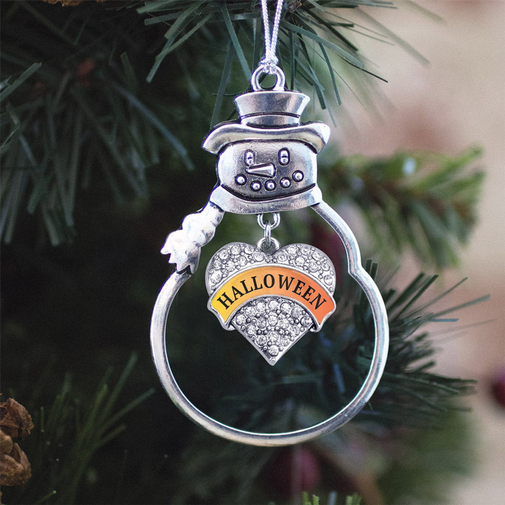 Halloween Pave Heart Charm Christmas / Holiday Ornament