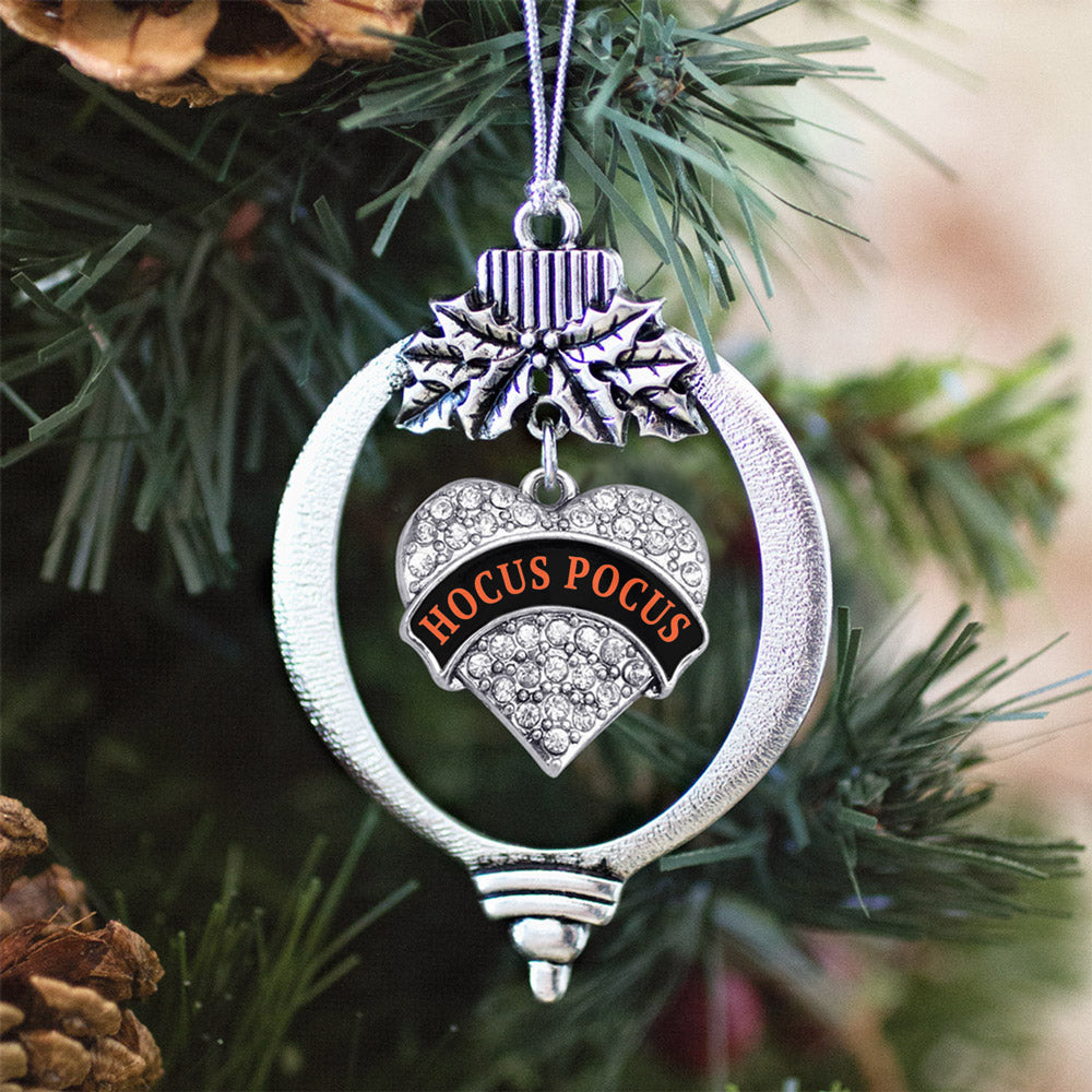 Hocus Pocus Pave Heart Charm Christmas / Holiday Ornament