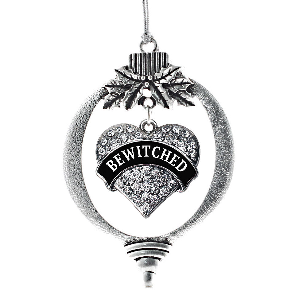 Bewitched Pave Heart Charm Christmas / Holiday Ornament