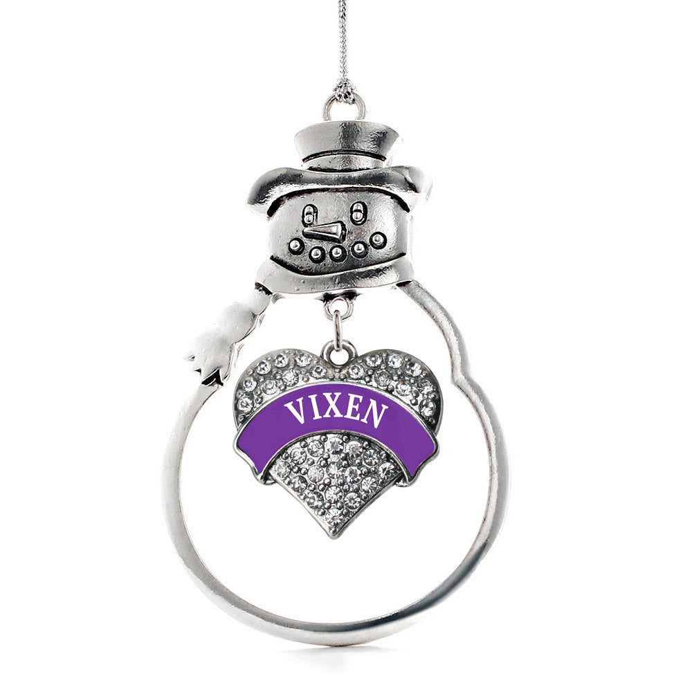 Vixen Pave Heart Charm Christmas / Holiday Ornament
