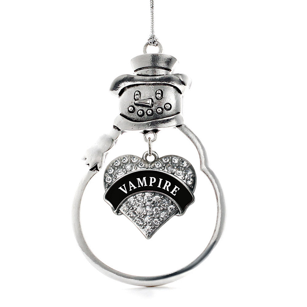 Vampire Pave Heart Charm Christmas / Holiday Ornament
