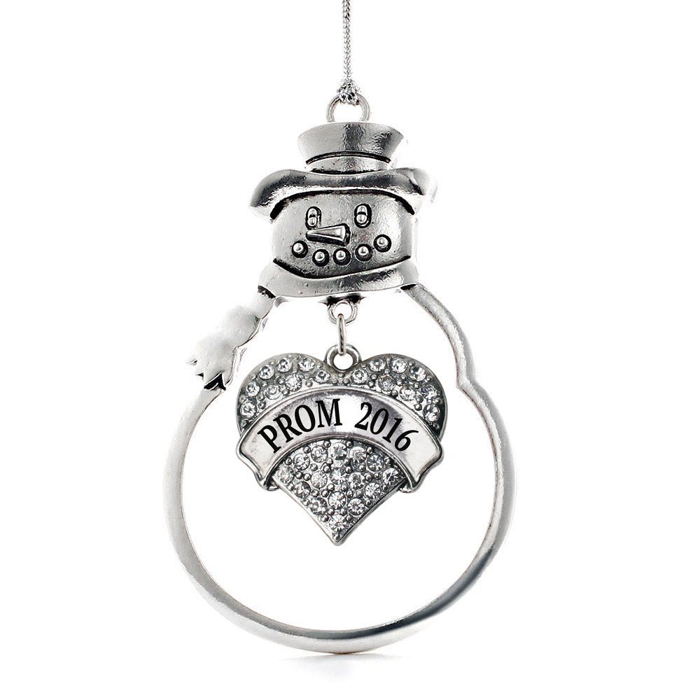 Prom 2016 Pave Heart Charm Christmas / Holiday Ornament