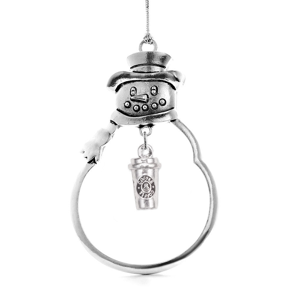 Coffee Travel Mug Charm Christmas / Holiday Ornament