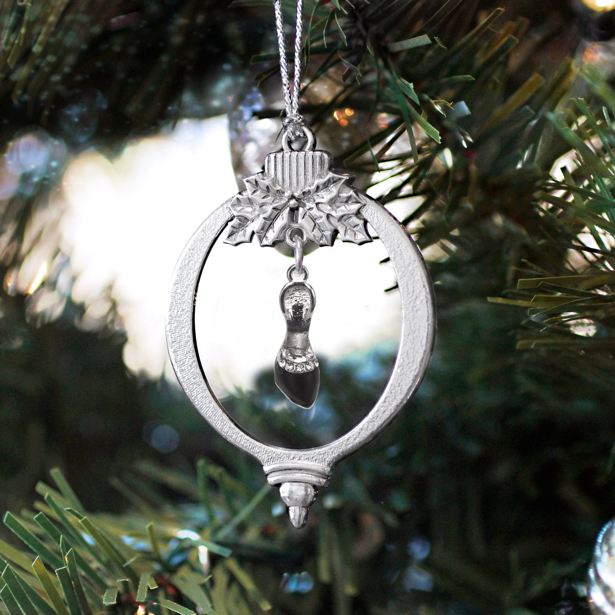 Black Heel Shoe Charm Christmas / Holiday Ornament