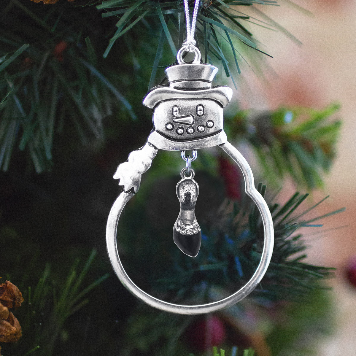Black Heel Shoe Charm Christmas / Holiday Ornament