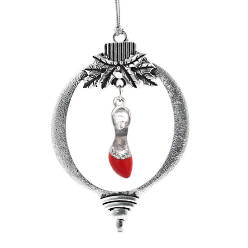 Red Heel Shoe Charm Christmas / Holiday Ornament