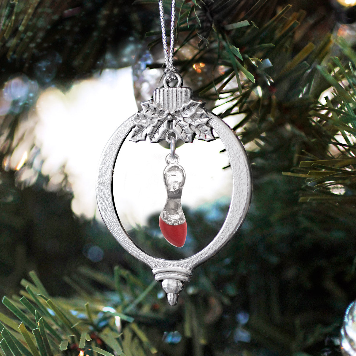 Red Heel Shoe Charm Christmas / Holiday Ornament