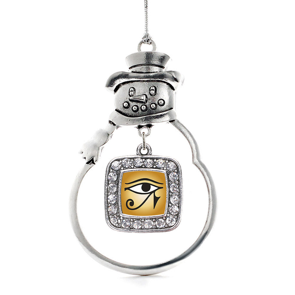Eye Of Ra Square Charm Christmas / Holiday Ornament