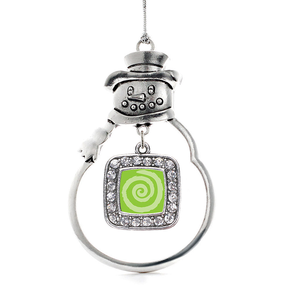Essential Tremor Symbol Square Charm Christmas / Holiday Ornament