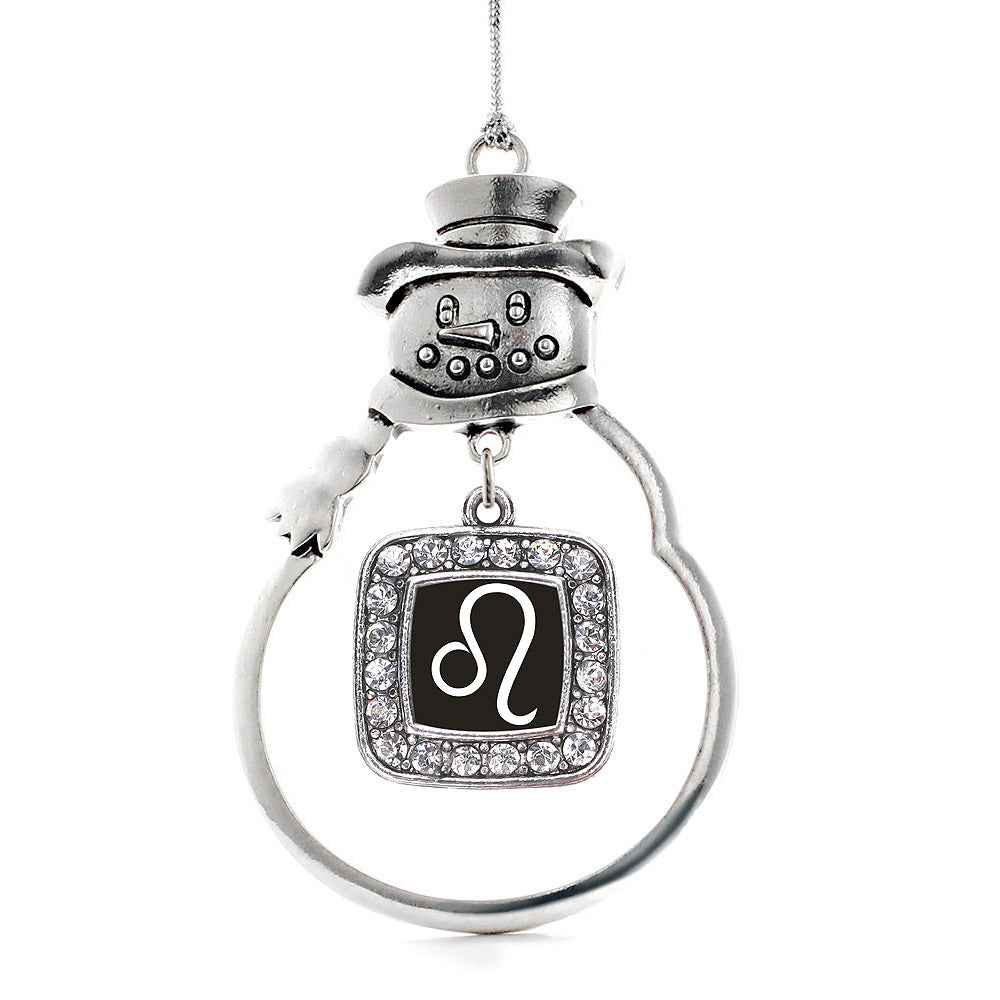 Leo Zodiac Square Charm Christmas / Holiday Ornament