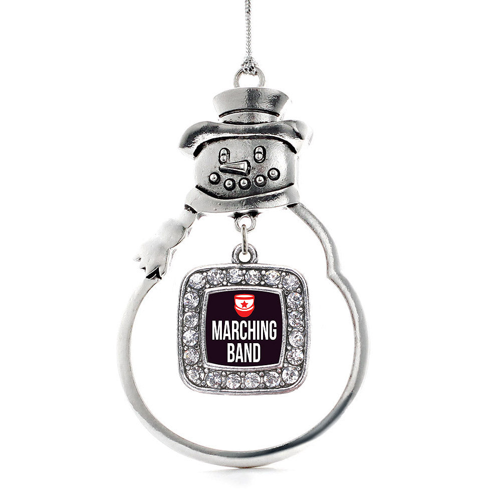 Marching Band Square Charm Christmas / Holiday Ornament