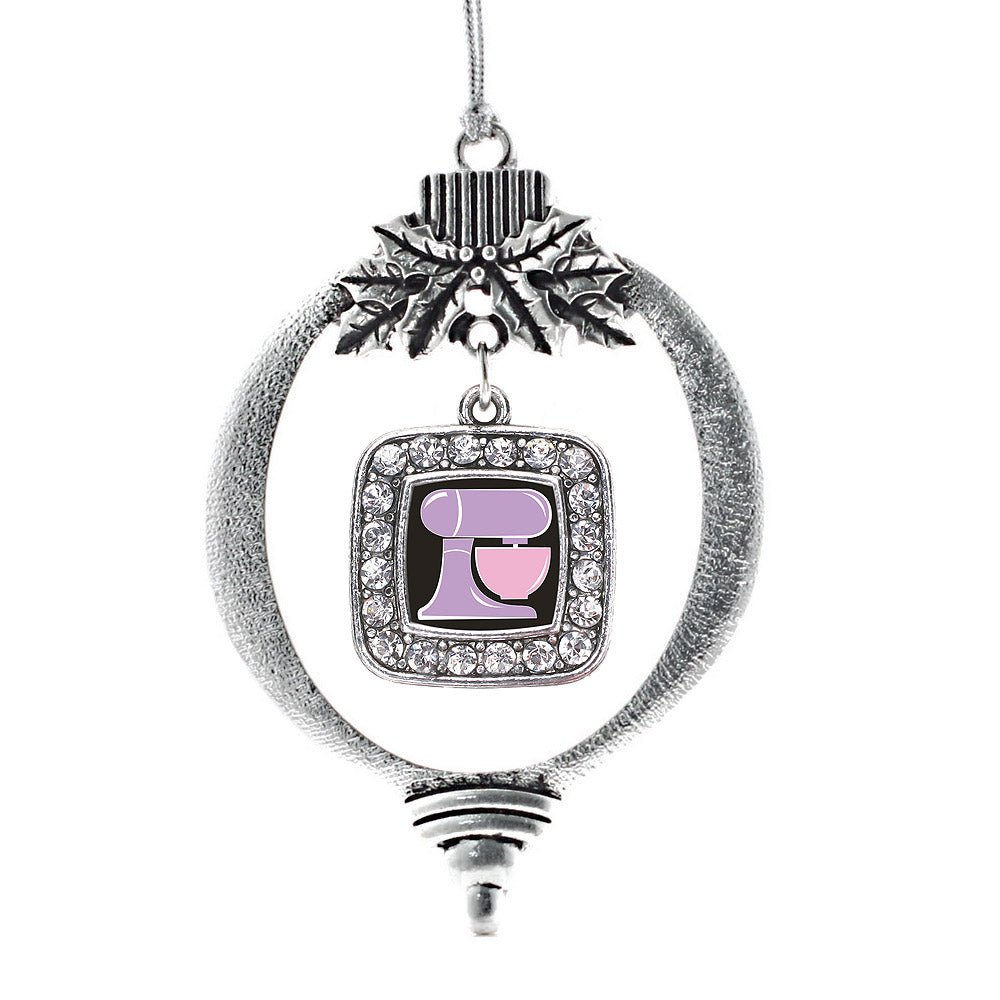 Baking Mixer Square Charm Christmas / Holiday Ornament
