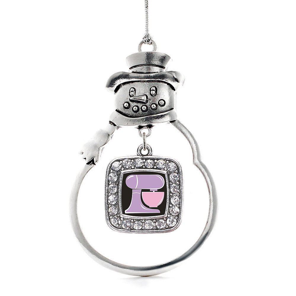 Baking Mixer Square Charm Christmas / Holiday Ornament