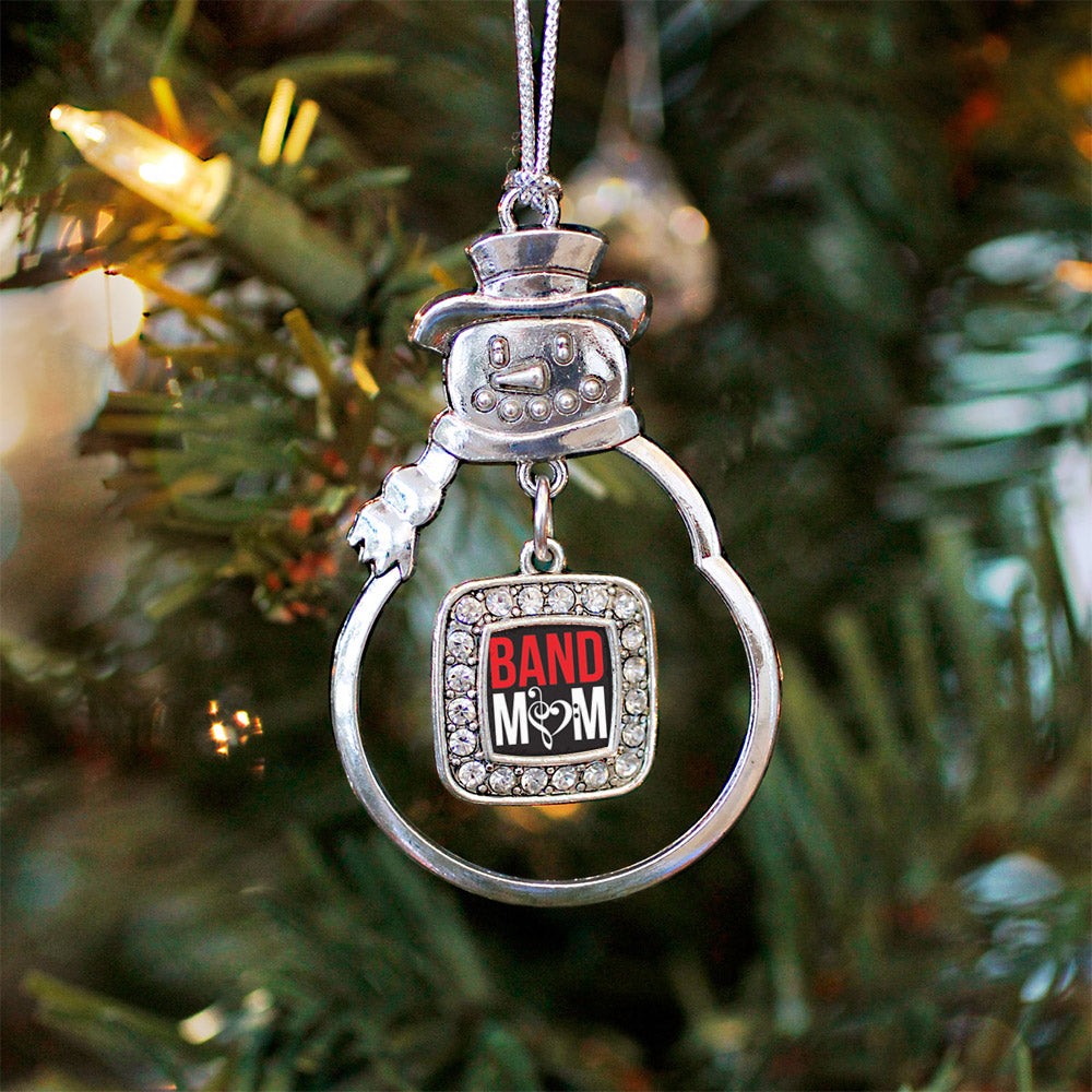 Band Mom Square Charm Christmas / Holiday Ornament