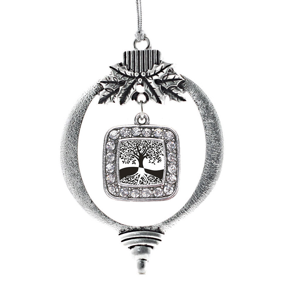 Tree Of Life Square Charm Christmas / Holiday Ornament