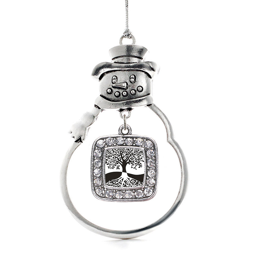 Trumpet Square Charm Christmas / Holiday Ornament