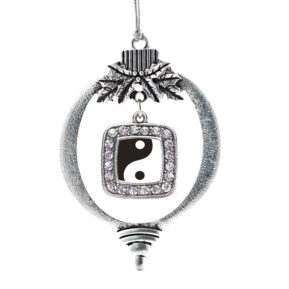 Yin- Yang Square Charm Christmas / Holiday Ornament