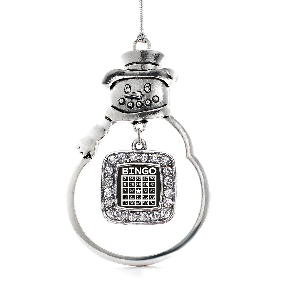 Bingo Square Charm Christmas / Holiday Ornament
