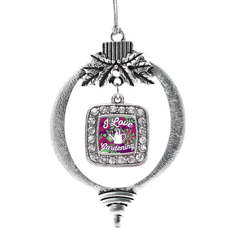 Love To Garden Square Charm Christmas / Holiday Ornament