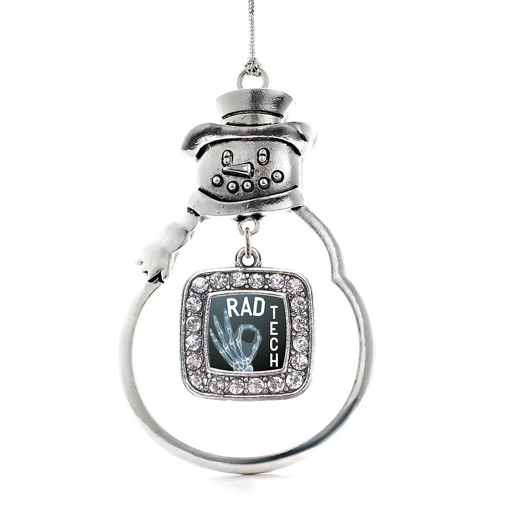 Rad Tech Square Charm Christmas / Holiday Ornament