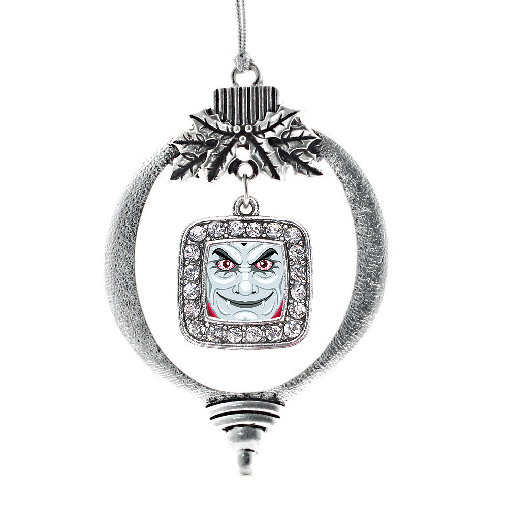 Thirsty Vampire Square Charm Christmas / Holiday Ornament