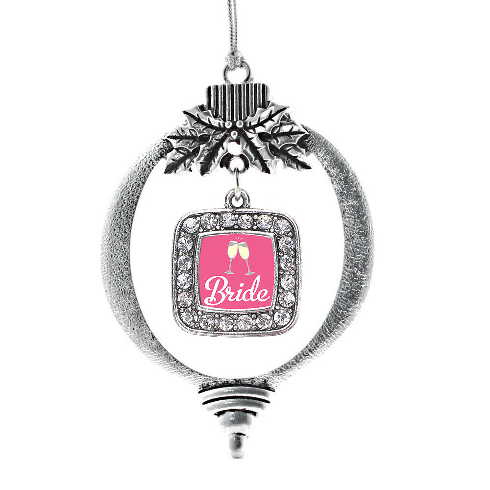 Bride To Be Square Charm Christmas / Holiday Ornament
