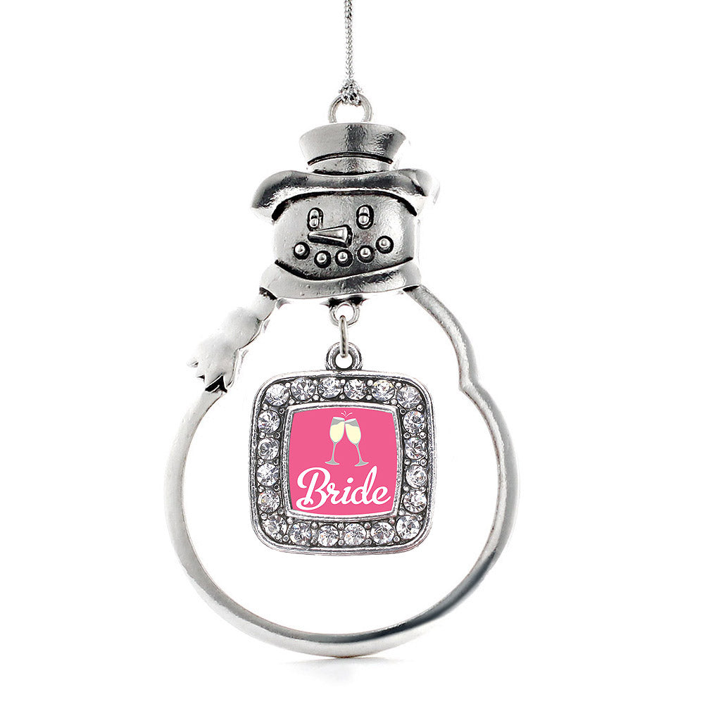 Bride To Be Square Charm Christmas / Holiday Ornament