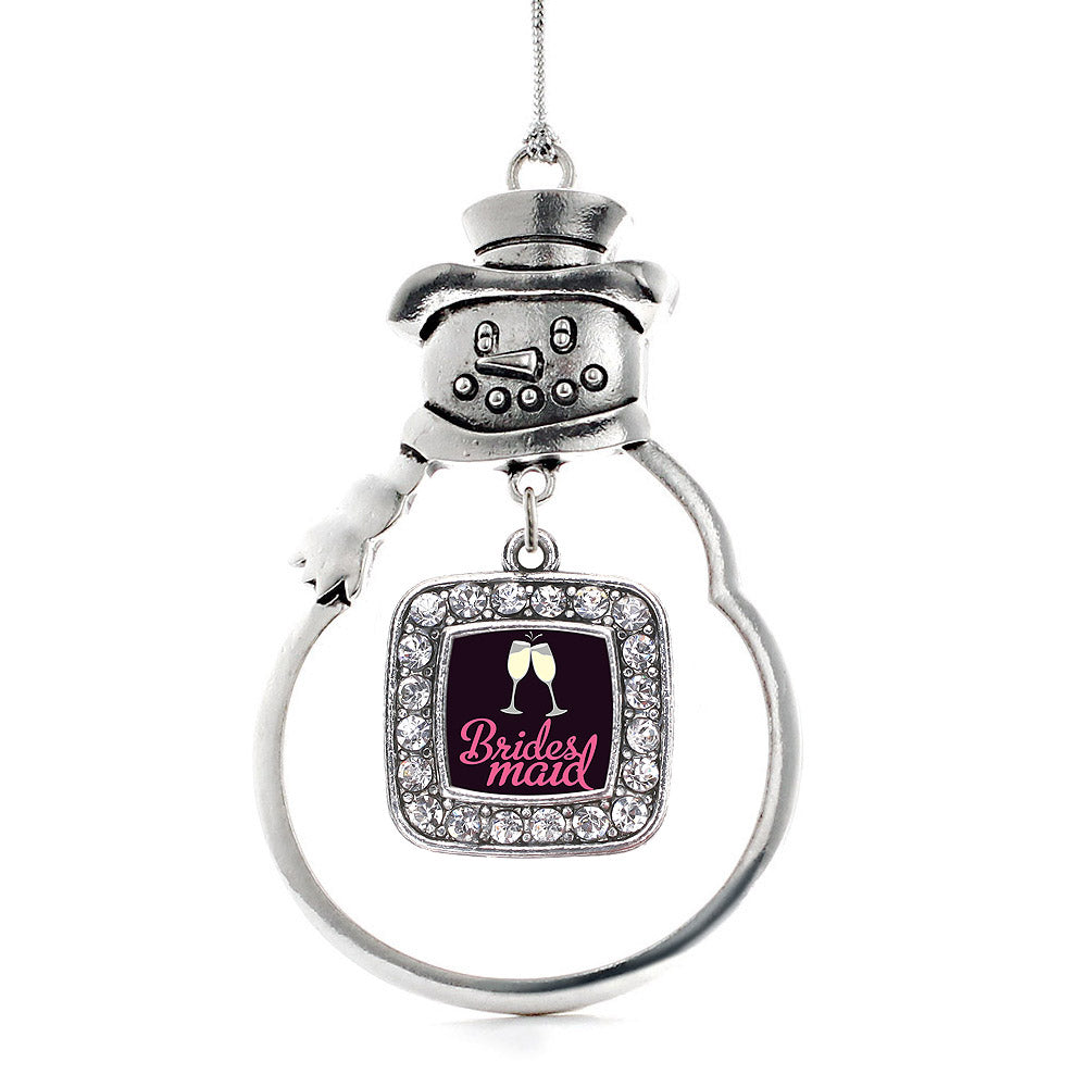 Bridesmaid Square Charm Christmas / Holiday Ornament
