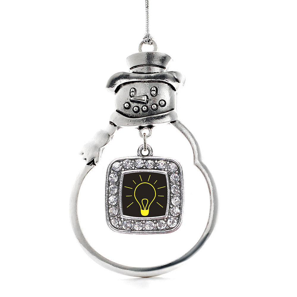Bright Idea Square Charm Christmas / Holiday Ornament