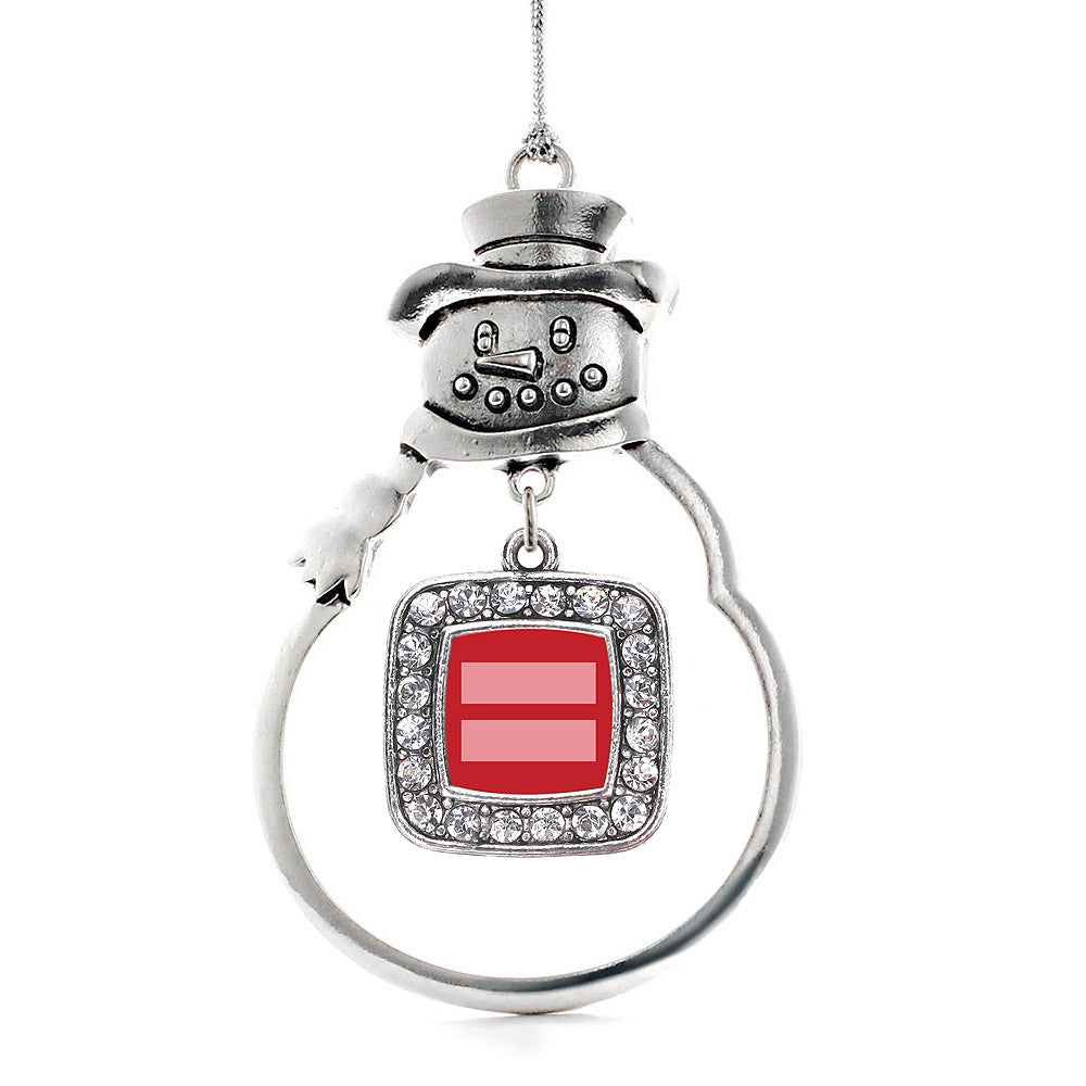 Marriage Equality Square Charm Christmas / Holiday Ornament