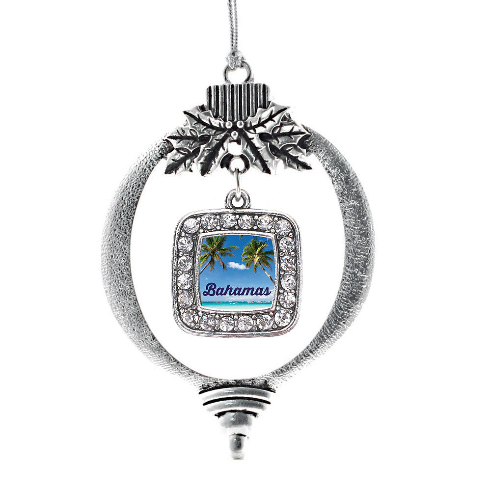 Bahamas Square Charm Christmas / Holiday Ornament