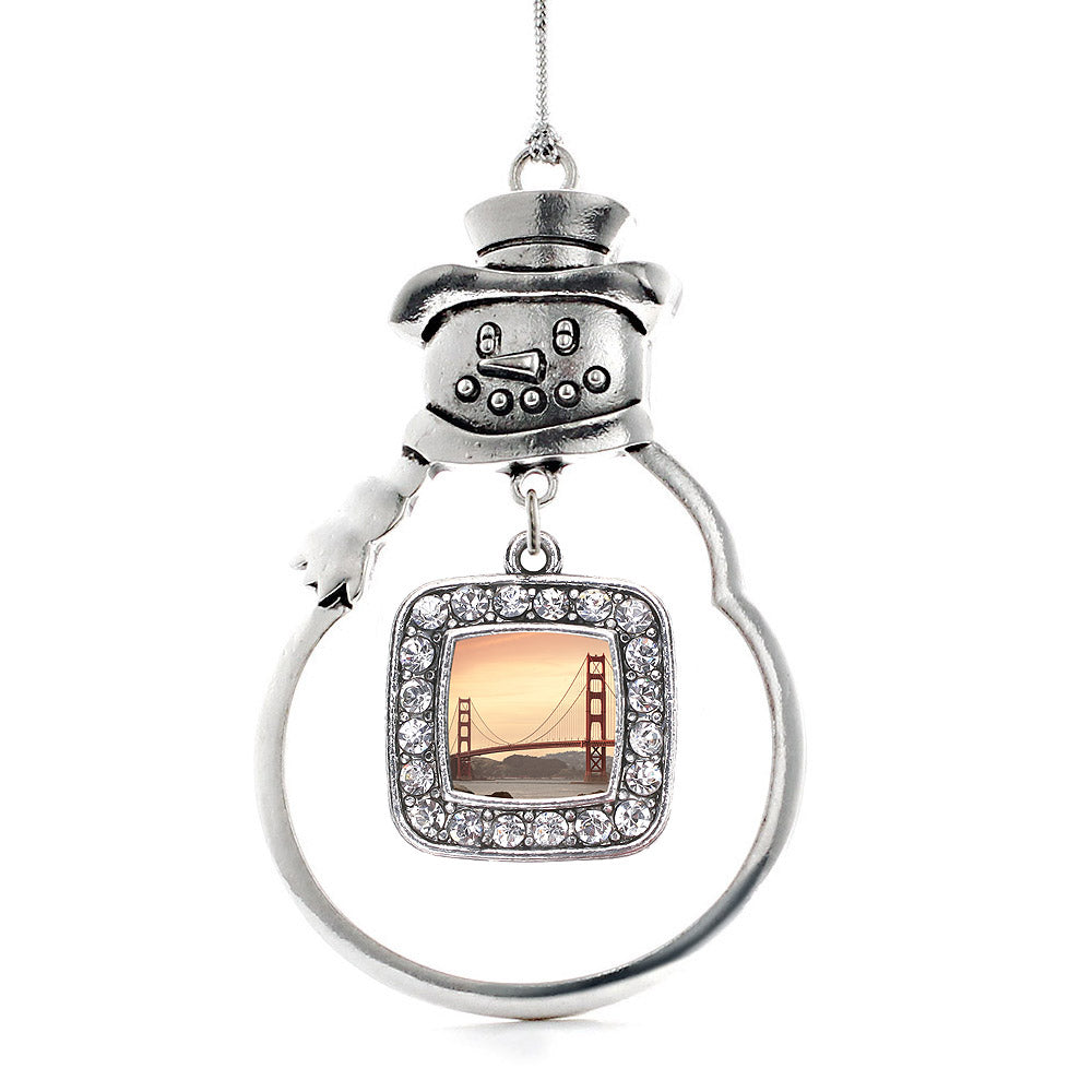 Baker Beach Square Charm Christmas / Holiday Ornament