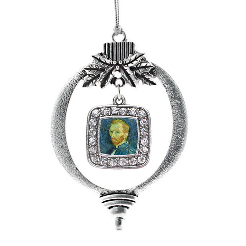 Vincent Van Gogh Square Charm Christmas / Holiday Ornament