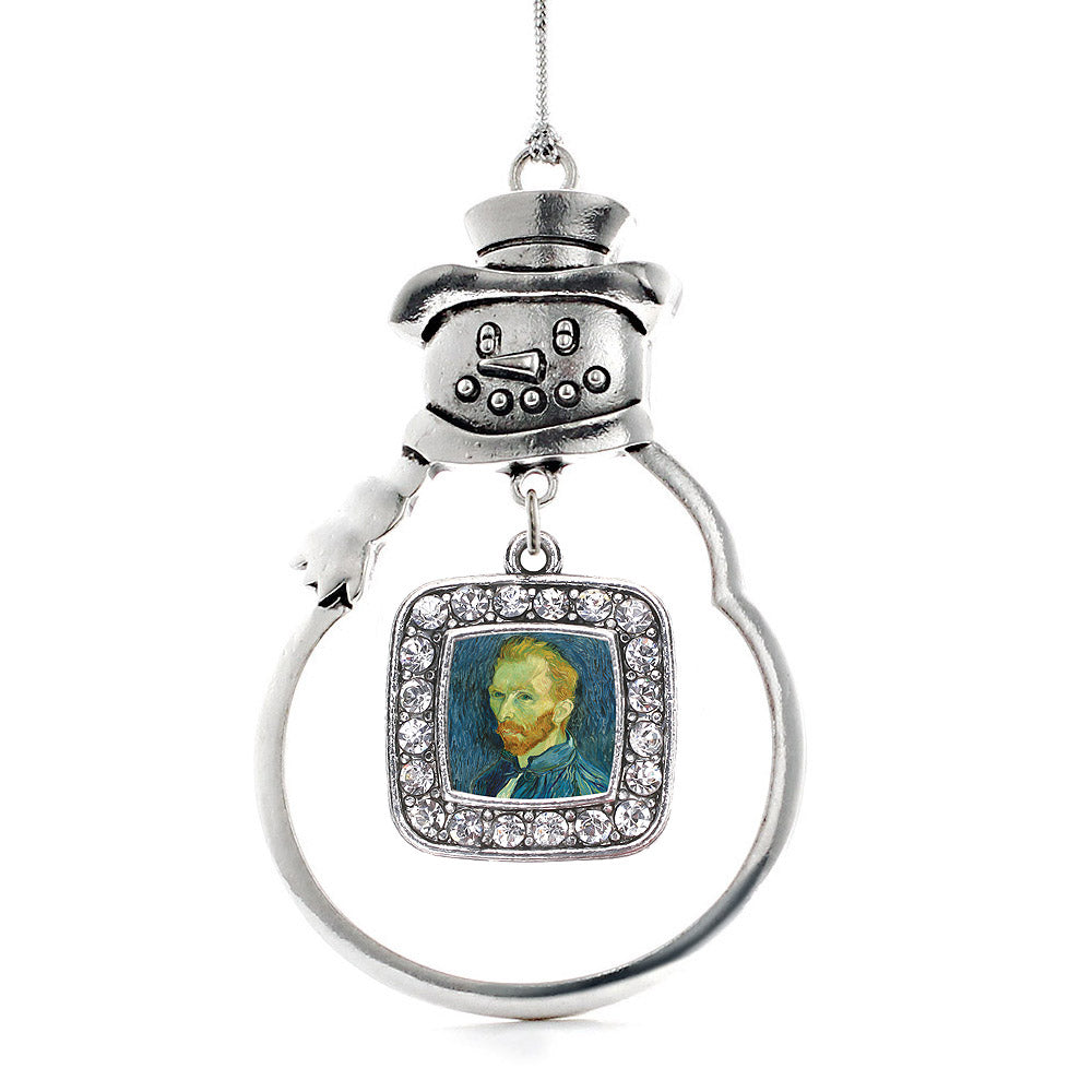 Vincent Van Gogh Square Charm Christmas / Holiday Ornament