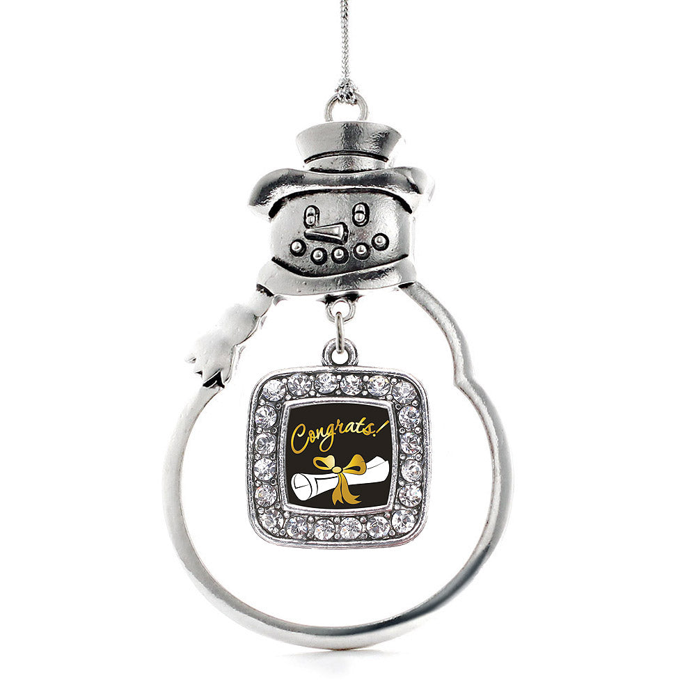 Diploma Square Charm Christmas / Holiday Ornament