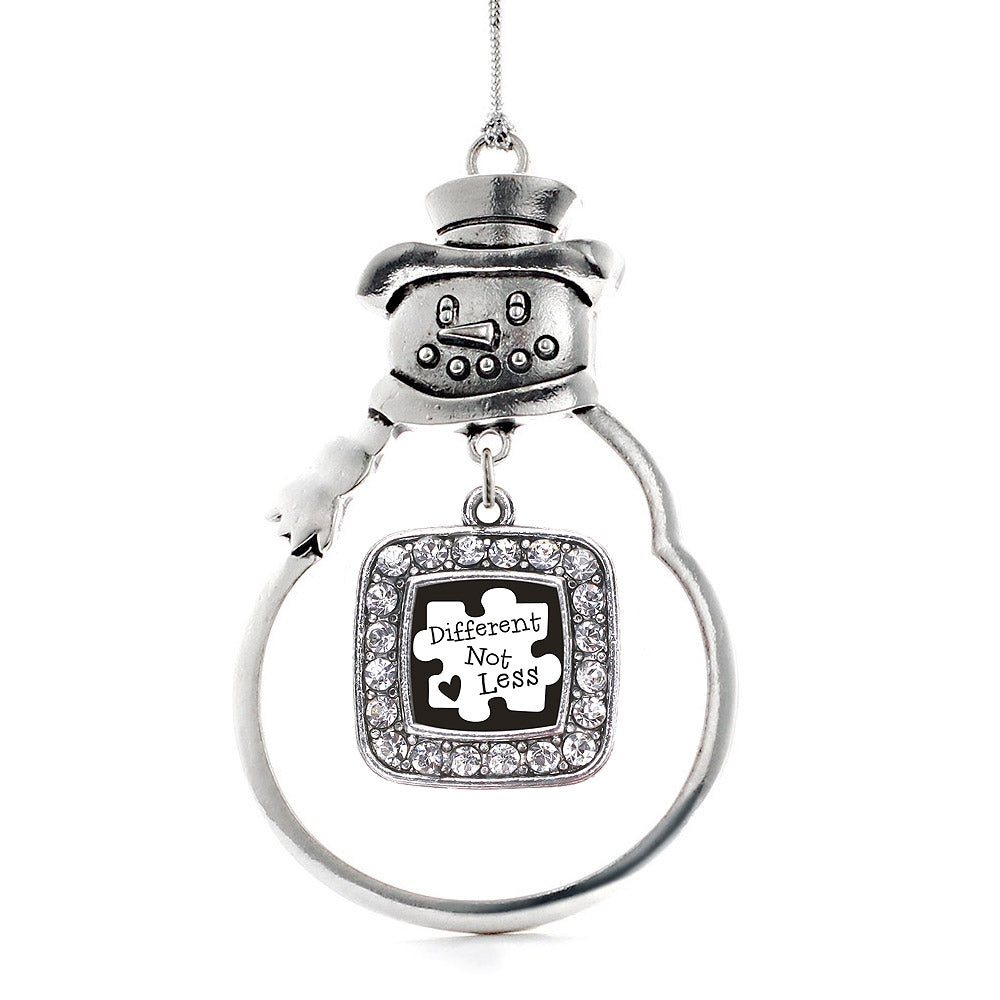 Different Not Less Square Charm Christmas / Holiday Ornament