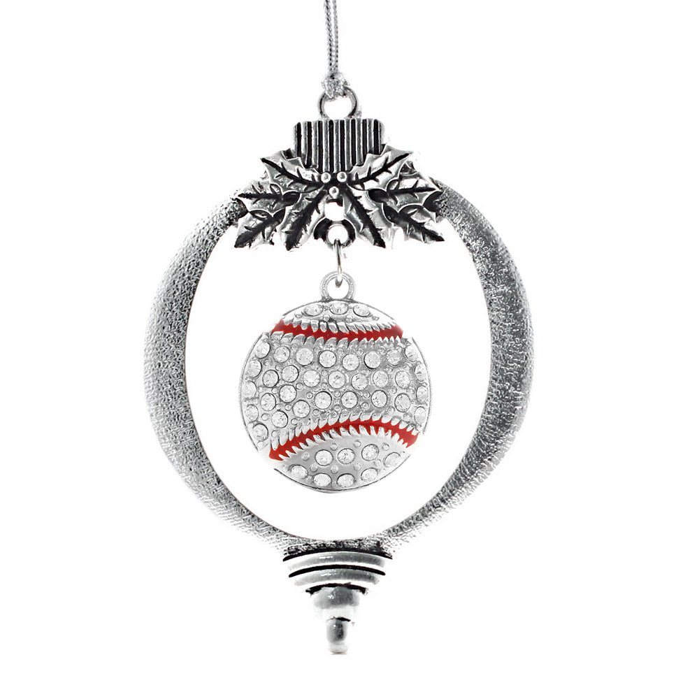 4.0 Carat Pave Baseball Charm Christmas / Holiday Ornament