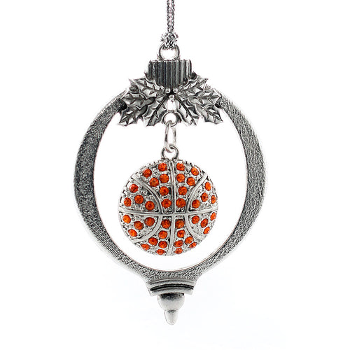 4.0 Carat Pave Basketball Charm Christmas / Holiday Ornament