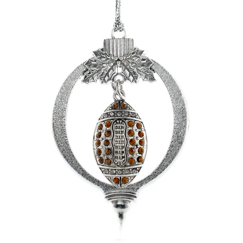 3.2 Carat Pave Football Charm Christmas / Holiday Ornament